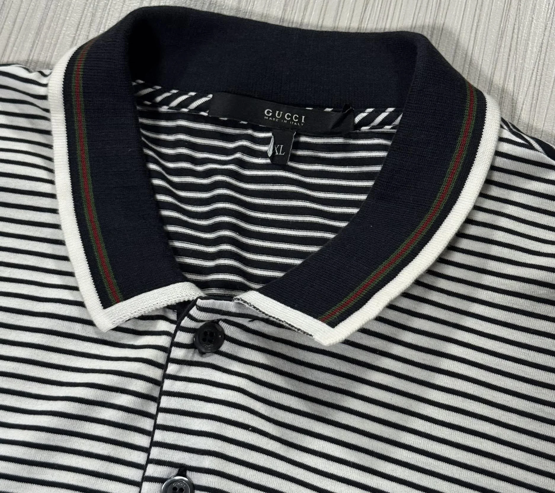 GUCCI ストライプポロシャツ XL vtg+Gucci+tag.jpg?format=1500w